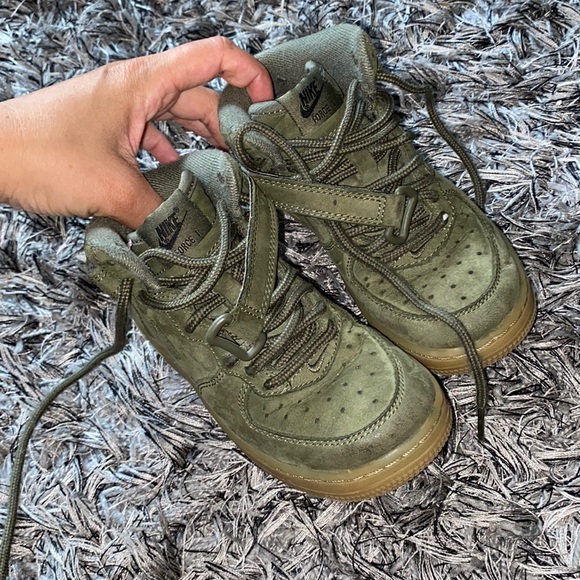 Nike Other - Toddler olive army green air forces great used condition 11C.